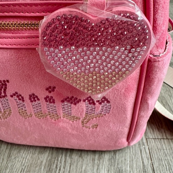 NWT Juicy Couture Velour Pink Lemonade Rainbow Backpack mini Y2K 90’s Vibe main image 12